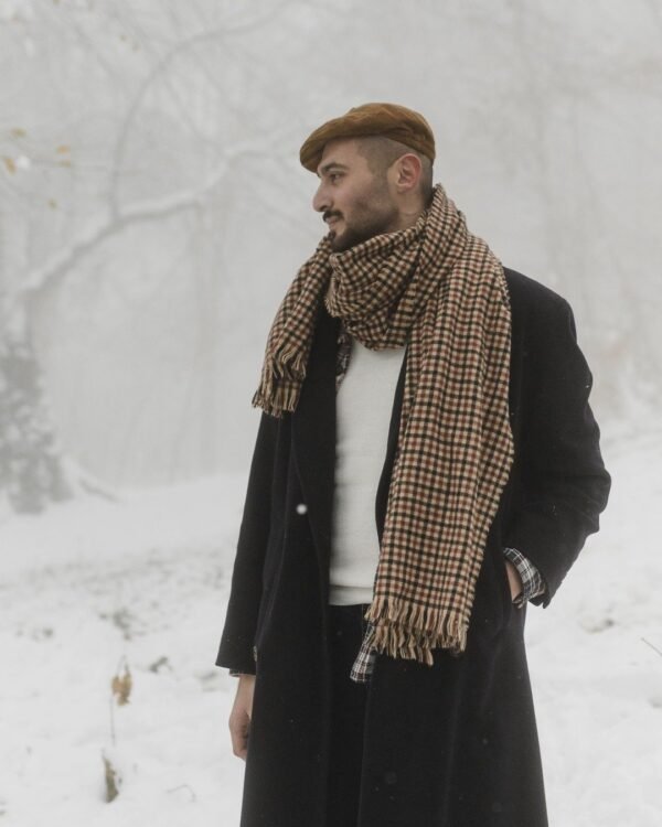 Highland Lambswool Check Scarf