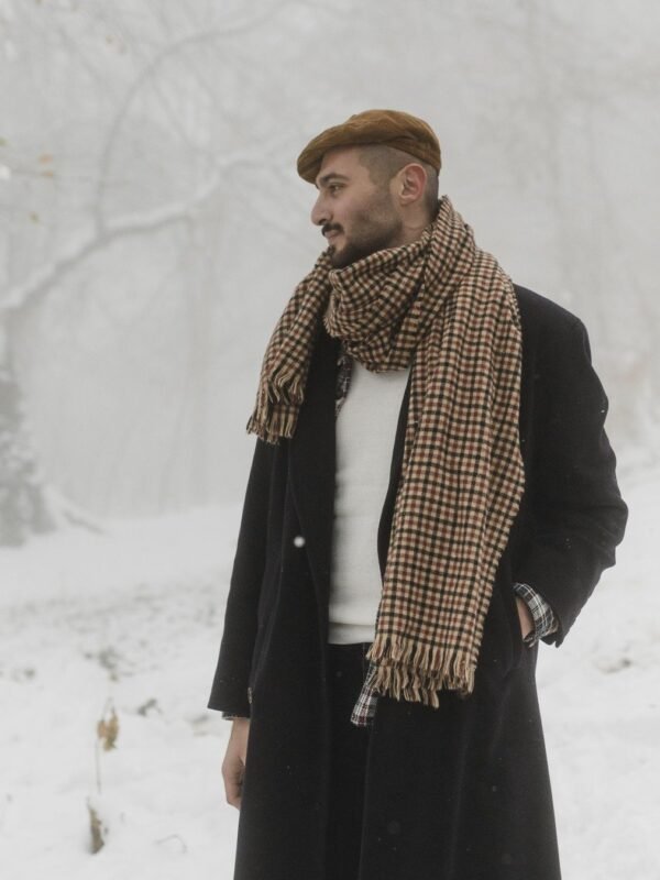 Highland Lambswool Check Scarf
