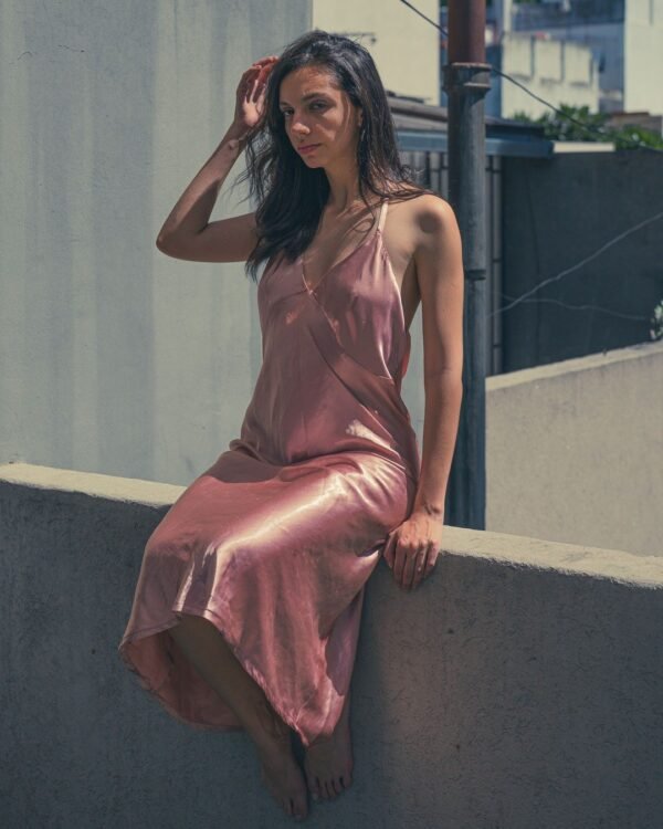 Solene Satin Slip Dress