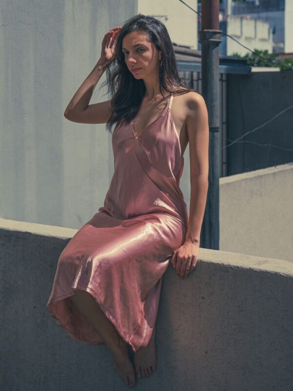 Solene Satin Slip Dress